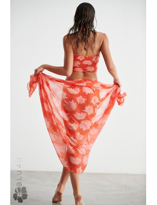 Beachwear Wrap Dress BLU4U Lotus - Παρεό Polyester - Πολυμορφικό