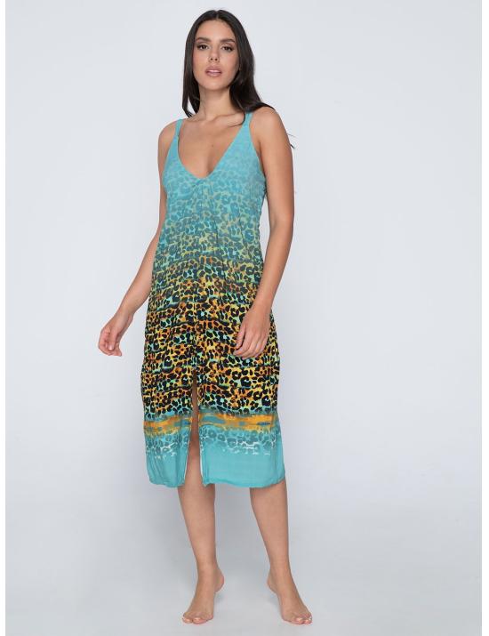 Beachwear Φόρεμα Luna Africa - 100% Ποπλίνα Βισκόζη