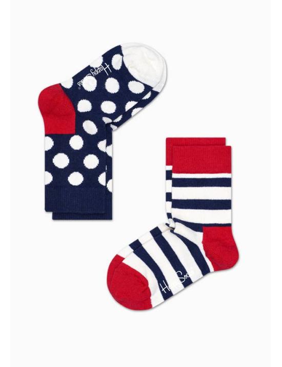 Παιδικές Κάλτσες Stripes  HAPPY SOCKS - 2 ΖΕΥΓΗ - KSTR02-4000